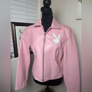 Playboy‎ Leather Iconic Vintage jacket Pink